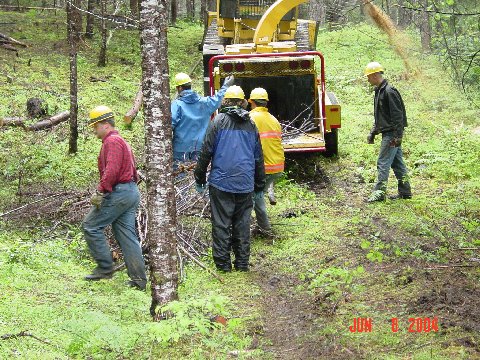 The chipper was purchased by DFPA for fuel reduction projects.  Chipper use is charged back to fuel reduction grants.